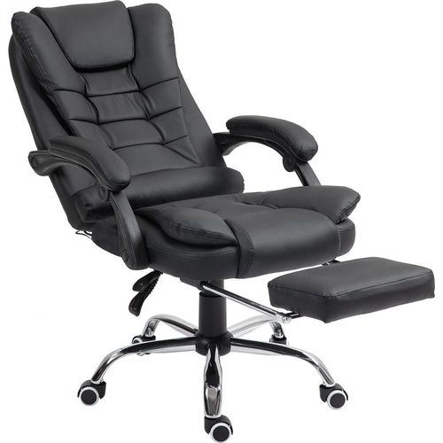 Bürostuhl mit Fußstütze und Massagefunktion
