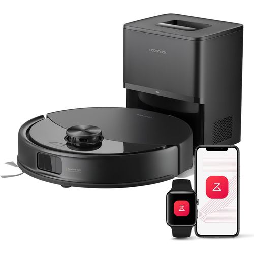 roborock Q10 S5+ Saugroboter mit Wischfunktion, 10.000 Pa, Dual Anti-Tangle System, Auto Lifting Mopping, Ideal für Tierhaare, Teppiche (Schwarz)