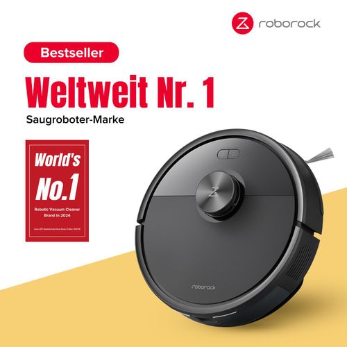 roborock Q7 M5 Saugroboter mit Wischfunktion, 10.000Pa, Dual Anti-Tangle-System, LiDAR Navigation, Staubsauger Roboter für Teppich, Tierhaare(Schwarz)