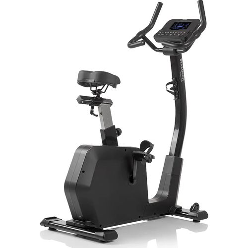 HAMMER Ergometer Presidio – leiser Heimtrainer für Zuhause mit tiefem Einstieg, App Kompatibel mit Kinomap & Zwift, 10 kg Schwungmasse, 16 Programme, Hometrainer Fahrrad bis 180 kg