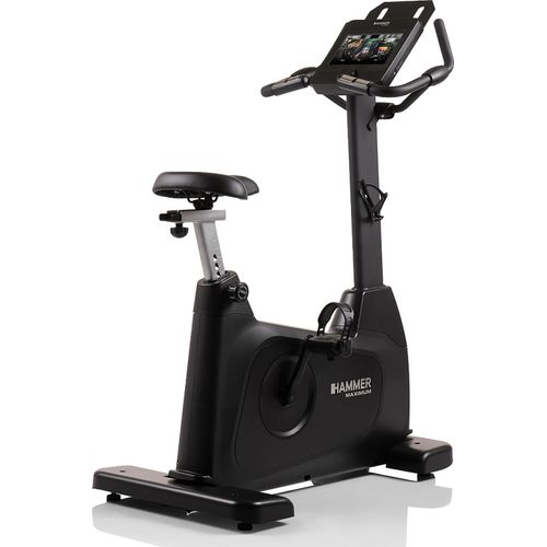 HAMMER Ergometer UB 8000 ´25 – leiser Heimtrainer für Zuhause, Apps vorinstalliert Kinomap & Zwift, Touch-Display, 14 kg Schwungmasse, bis 150 kg