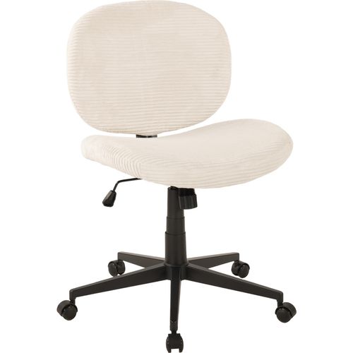Bürostuhl ></noscript>Tilo< ergonomisch, in creme, Kordstoff - 61x90x61cm (BxHxT)
