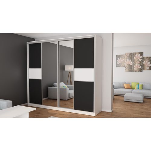 Schiebetür-Kleiderschrank 4D/276 mit Premium Beschlägen und Spiegeln