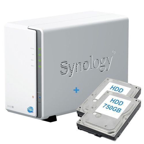 Synology DS223J - 1500GB - 0 GB RAM Realtek RTD1619B