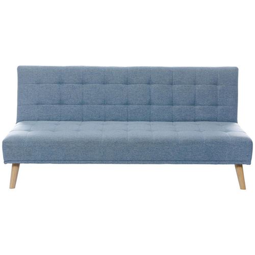 P & B Schlafsofa , Hellblau , Textil , Kautschukholz , massiv , 3-Sitzer , 179x81x85 cm , Liegefunktion , Kinder- & Jugendzimmer, Jugendmöbel,