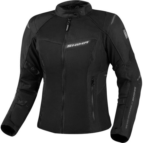 SHIMA Rush 2.0 Vented wasserdichte Damen Motorrad Textiljacke, schwarz, S