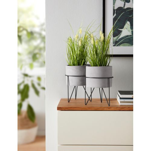 Kunstpflanze I.GE.A., grün, B:15cm H:32cm T:15cm, Kunststoff, Kunstpflanzen