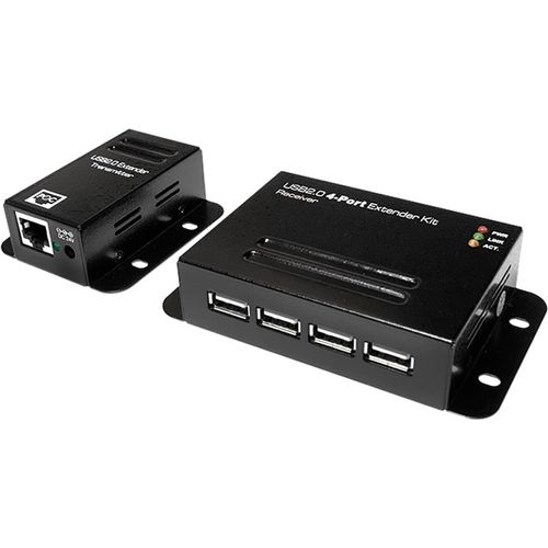 LogiLink USB 2.0 Extender Set mit 4-Port USB Hub PoE