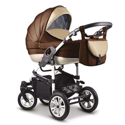 Kinderwagen-Set Craft 4 in 1 in Braun-Beige - 16 Teile - in 18 Farben erhältlich