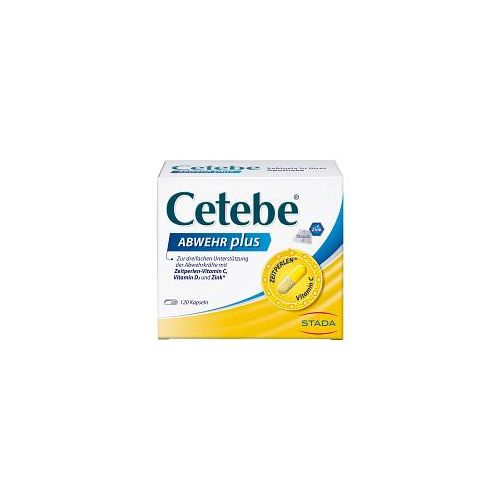 CETEBE ABWEHR plus Vitamin C+Vitamin D3+Zink Kapseln 120 St