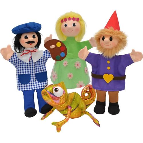 Set 6 Grossvater-Künstler-Fee-Chamäleon, Sprachtherapie-Hilfe