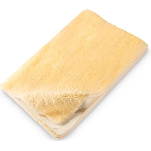 Fellhof Lammfell-Betteinlage Bett-Auflage Unterbett Classic Naturfell 80x200cm
