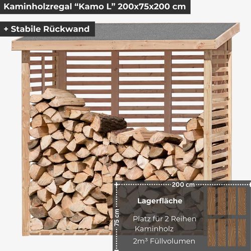 Kaminholzregal Außen Holz 