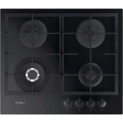Whirlpool GOFL 629/NB1, Schwarz, Integriert, 59 cm, Gaskochfeld, 4 Zone(n), 4 Zone(n)