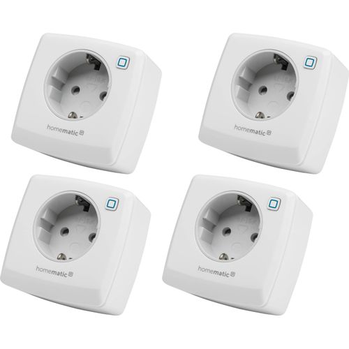 HOMEMATIC IP 157337A0, Schalt-Messsteckdose, 4 Stück