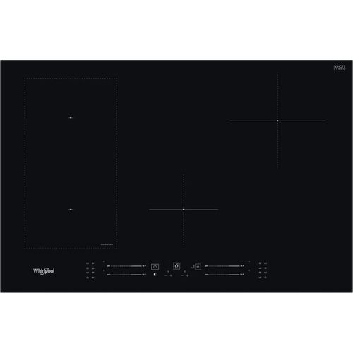 Whirlpool WL S3377 BF Schwarz Integriert 77 cm Zonen-Induktionskochfeld 4 Zone(n)