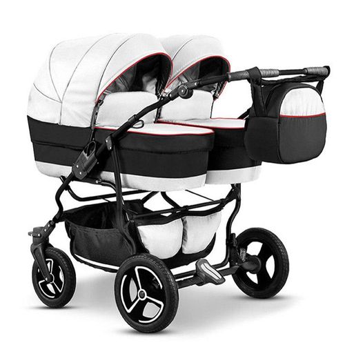 Zwillingskinderwagen 2 in 1 Twin Star inkl. Sportsitze - 10 Teile - in 16 Farben