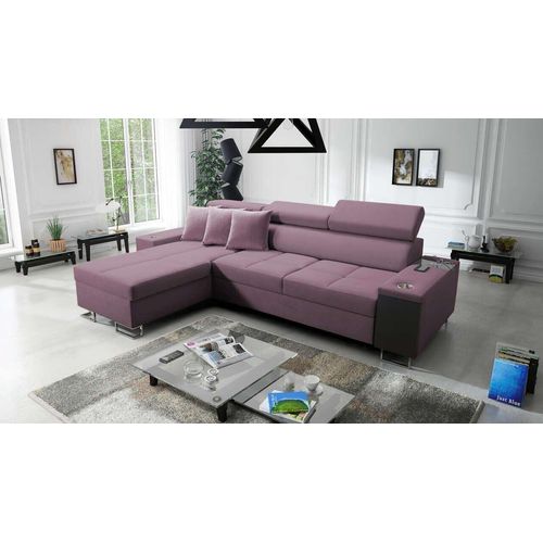 Ecksofa Anita I Maxi Luxus und Elegantes mit Schlaffunktion, Teile hat einen Öffnungsbügel, eine Steckdose und einen USB-Anschluss Uttariovelvet2961