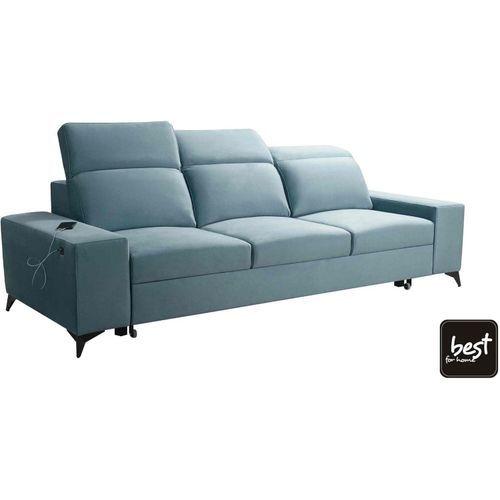 Schlafsofa Britta für das Wohnzimmer, Gästezimmer mit USB-Anschluss