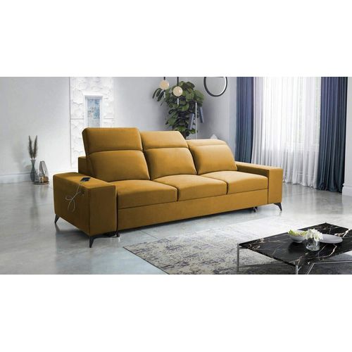 Schlafsofa Britta für das Wohnzimmer, Gästezimmer mit USB-Anschluss