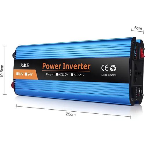Kfz-Wechselrichter mit einer Leistung von 2600W (12V-220V) Spannungswandler zur Stromversorgung von AC-Geräten im Auto oder Wohnmobil