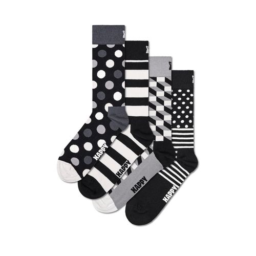 Happy Socks Strümpfe CLASSIC BLACK & WHITE Socken 4er Pack