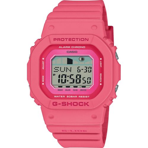 Chronograph CASIO G-SHOCK, pink, Armbanduhren, Herren, Quarzuhr, Armbanduhr, Damen, Herren, Digitaluhr,bis 20 bar wasserdicht