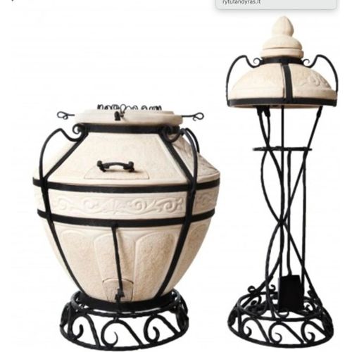 Tandoori Ofen “Aladdin” : Aladdin mit Klappdeckel ohne Untergestell Tandoor Variante: Aladdin mit Klappdeckel ohne Untergestell