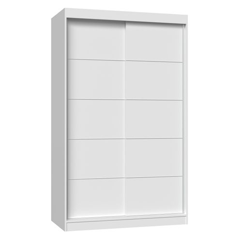 Kleiderschrank 120 cm mit Schiebetüren RANNO 2 – weiß