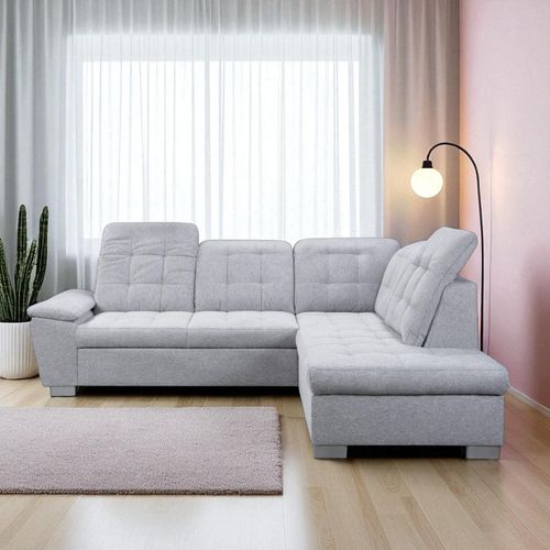 Ecksofa BOB (mit Schlaffunktion, verstellbaren Kopfstützen)