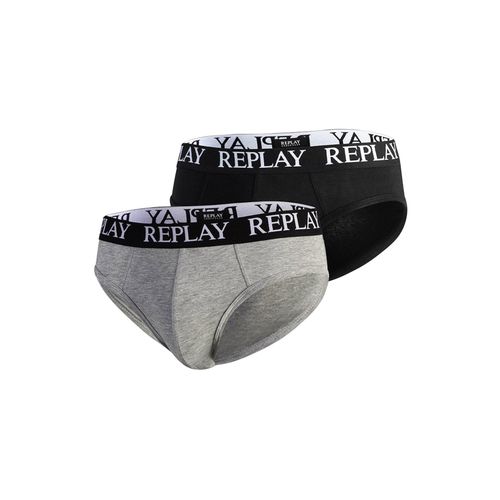 Replay Slip REPLAY SLIP Basic Cuff Logo im praktischen 2er Pack