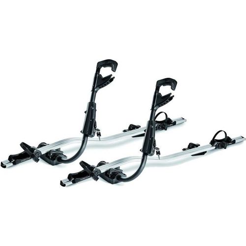 2x Fast Rider Alu Fahrradträger + Dachträger VDP Delta kompatibel mit für Mazda MX-30 (5 Türer) ab 2020