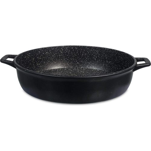 H&H Antihaft-Steinpfanne mit zwei Griffen cm40