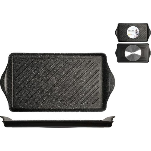 H&H Antihaft-Steinrippenplatte cm 58x30