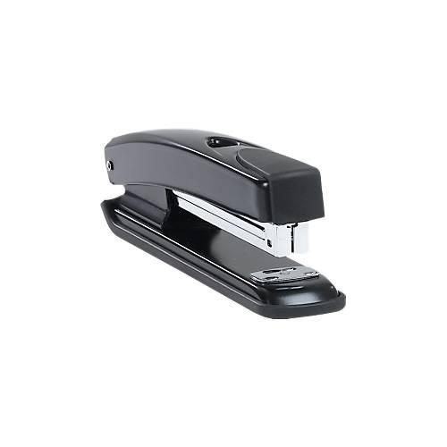Schäfer Shop Pure Heftgerät FS 5857, bis 20 Blatt, Ladekapazität 150 Klammern Typ 24/6 und 210 Klammern Typ 26/6, schwarz
