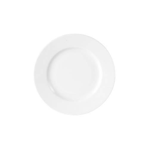 Dessertteller, rund, spülmaschinenfest, Ø 210 x H 19 mm, Porzellan, weiß, 6 Stück