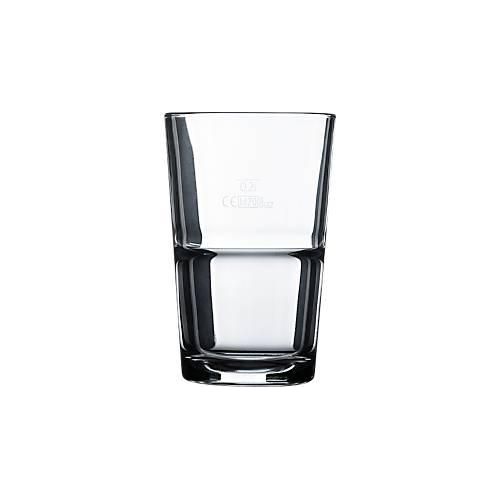 Stapelbares Glas-Set, 6er Set, gehärtetes Glas, zeitloses Design – platzsparend, robust für jeden Einsatz