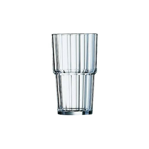 Longdrinkglas , Volumen 0,32 l, bruchsicher, stapelbar, glasklar, 6 Stück