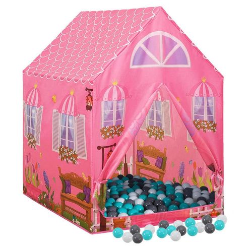 Prolenta Premium - Kinder-Spielzelt mit 250 Bällen Rosa 69x94x104 cm