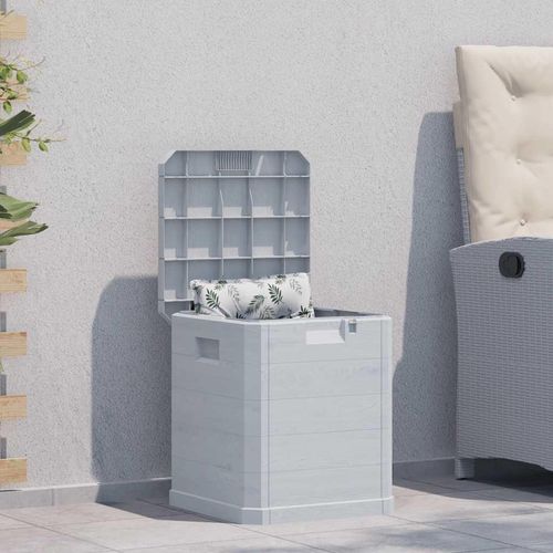 Garten-Aufbewahrungsbox 90 L Hellgrau
