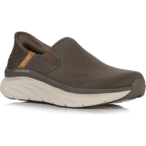 Skechers Herren Slip-On Sneaker D'LUX WALKER ORFORD braun, Größe 42,5 (232455)