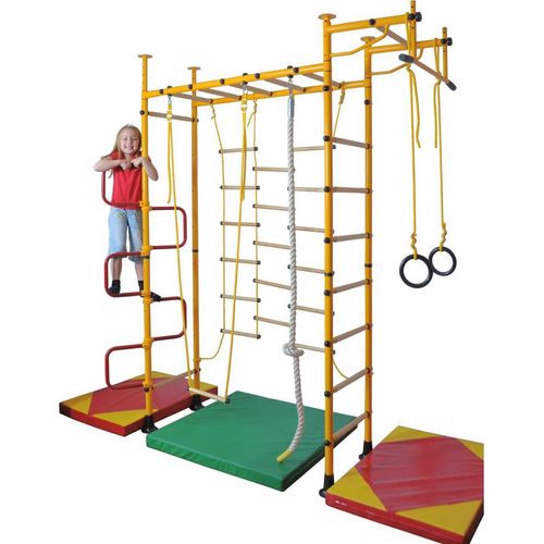 Sprossenwand für Kinderzimmer M3 aufbau ohne bohrungen Kletterwand Turnwand Klettergerüst Kinder indoor Klimmzugstange