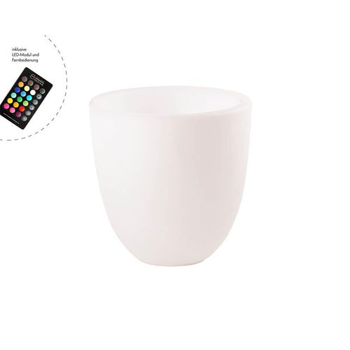 Beleuchteter Pflanztopf Shining Curvy Pot S (RGB)