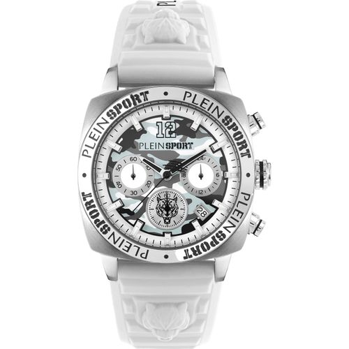 Philipp Plein Sport PSGBA0123 Wildcat Chronograph silber weiss Herren Uhr NEU