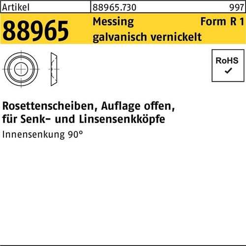 Reyher MsNi Rosetten 3x7x2.1 mm (1000 Stück)