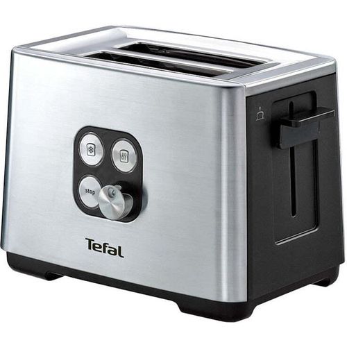 Toaster, Tefal TT420D30, Ultra Mini, Toaster, 700 W, 2 Lcher, 6-Stufen-Thermostat, Edelstahl