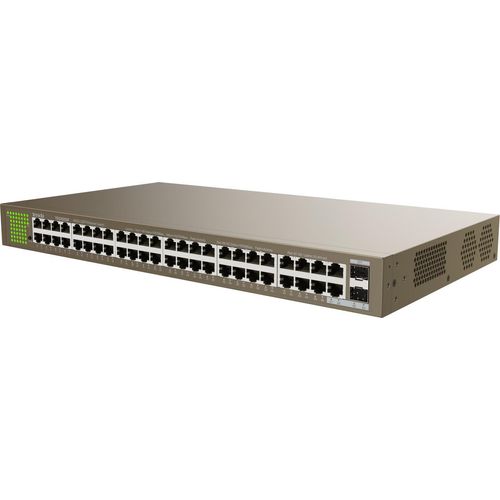 Tenda Unmanaged Netzwerk Switch 50 Ports Gigabit Rackmount Grau TEG1050F