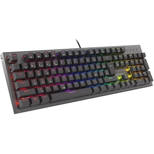Gaming Tastatur Genesis Thor 303 Cz/Sk Rgb Hintergrundbeleuchtet Mechanisch Rot Schwarz Switch Hot Swa