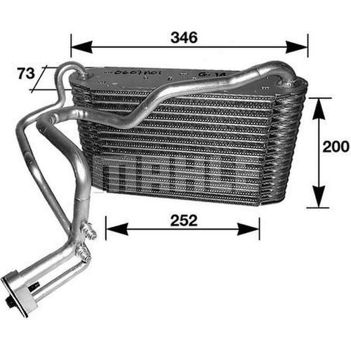 Verdampfer, Klimaanlage MAHLE AE 33 000S