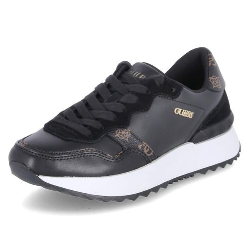 Guess DamenSneaker in SchwarzWeißem Kunstleder – 4 Großbritannien - 37 EU - 6,5 US / Schwarz-Weiss